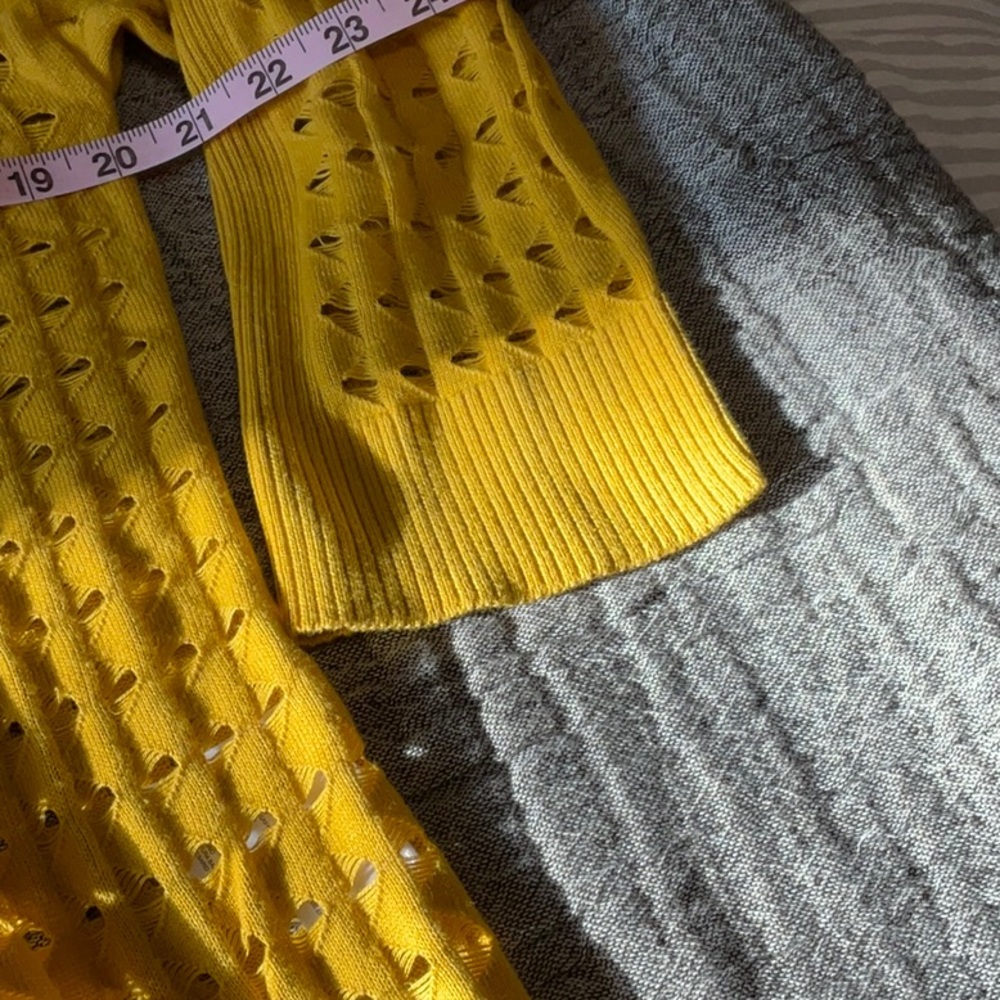Kasper Mustard Yellow Cardigan L - Picture 6 of 7